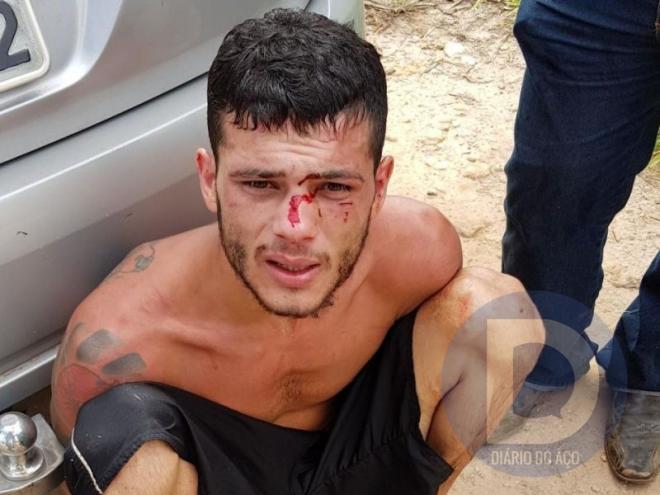 Filipim Branco, mesmo dominado e preso, segundo a PM, teria tentado subornar os policiais para fugir