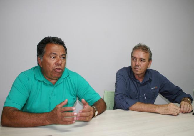 Luiz Carlos Miranda, o titular da chapa e Edílio Ramos Veloso, suplente 