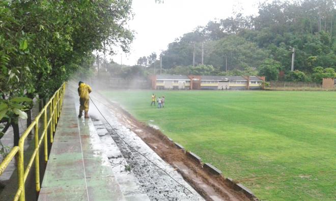 As obras nas arquibancadas e no novo campo estão praticamente concluídas: um novo cartão postal no CT do Tigre