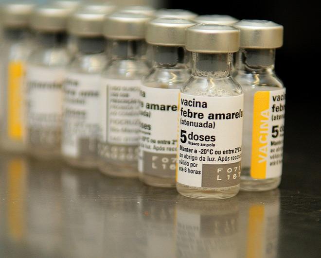 A cobertura vacinal acumulada de febre amarela em Minas Gerais está em torno de 83,38%