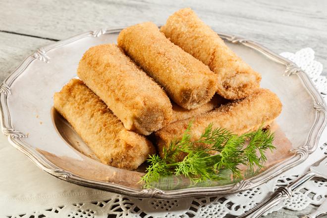 O Croquete Holandês é excelente também na hora da refeição principal