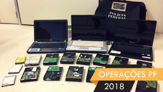 Um homem preso responderá pelos crimes de posse e compartilhamento de arquivos contendo pornografia infantil, com penas previstas no Estatuto da Criança e do Adolescente, que variam de 1 a 6 anos de reclusão