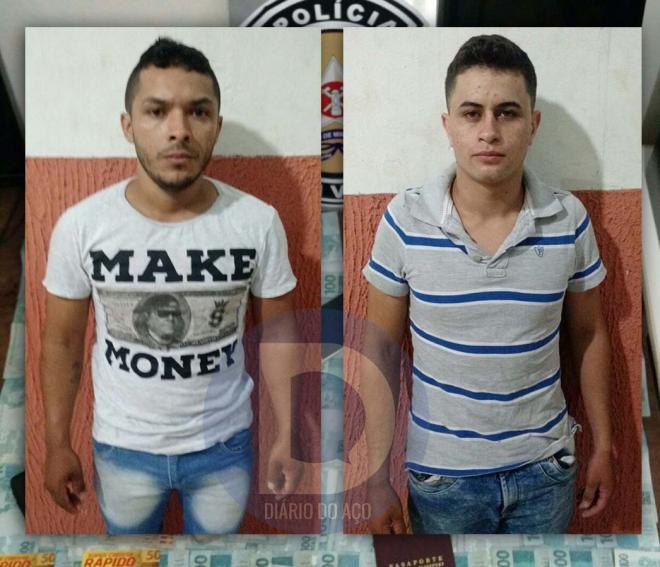Os colombianos  Yeison Carmona Roman, de 22 anos, e César Augusto Castaneda, 25 anos