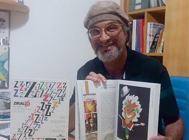 O cartunista e caricaturista Edra