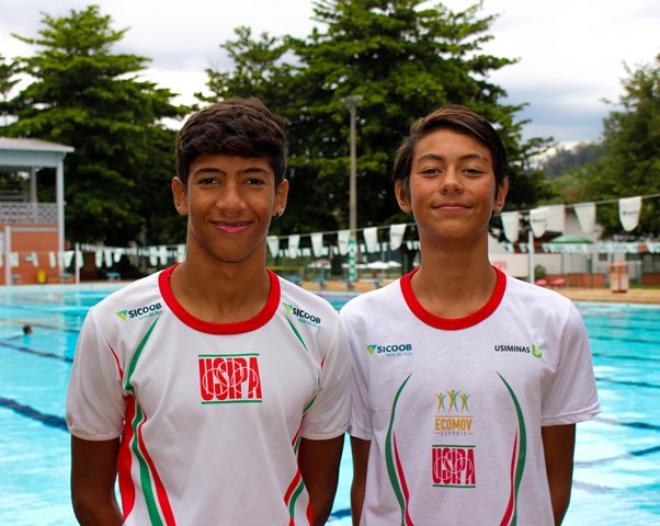  Cauã Watanabe e Raul Morais integram a equipe de natação da Usipa