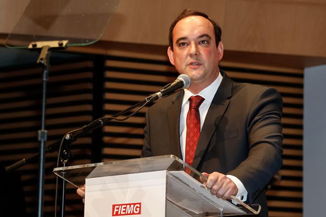 A posse do novo presidente da Fiemg, Flávio Roscoe