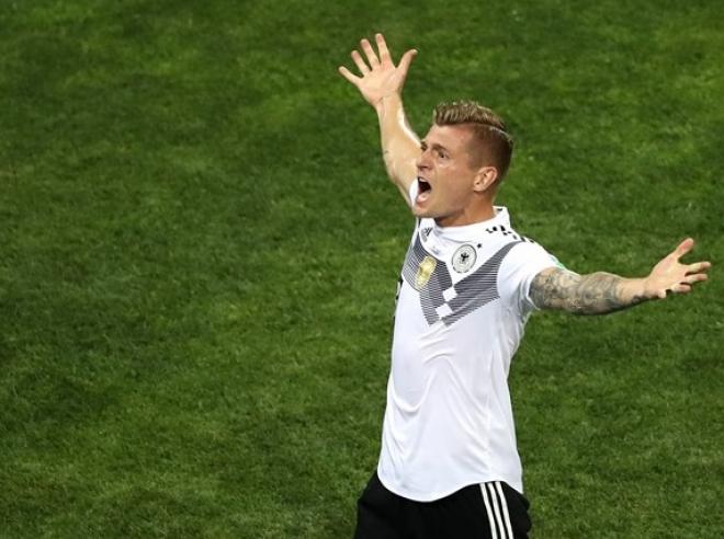 Toni Kroos foi o responsável por marcar o segundo gol da Alemanha