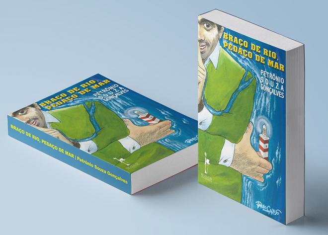 Paulo Caruso ilustrou a capa do novo livro de Petrônio