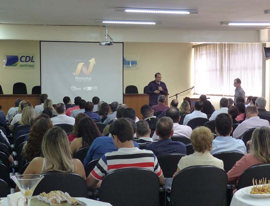 Solenidade para anúncio do Notorius reuniu dezenas de pesosas na manhã dessa sexta-feira, no auditório da Aciapi/CDL