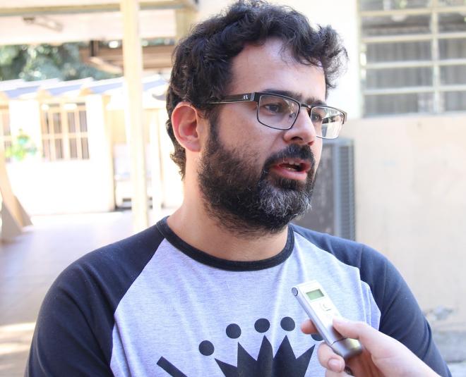 Rodrigo Alberto Fernandes durante entrevista ao Diário do Aço