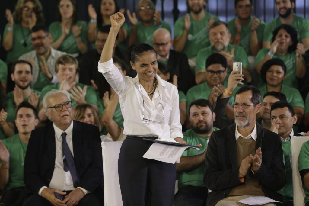 Marina Silva e Eduardo Jorge, em convenção nesse sábado