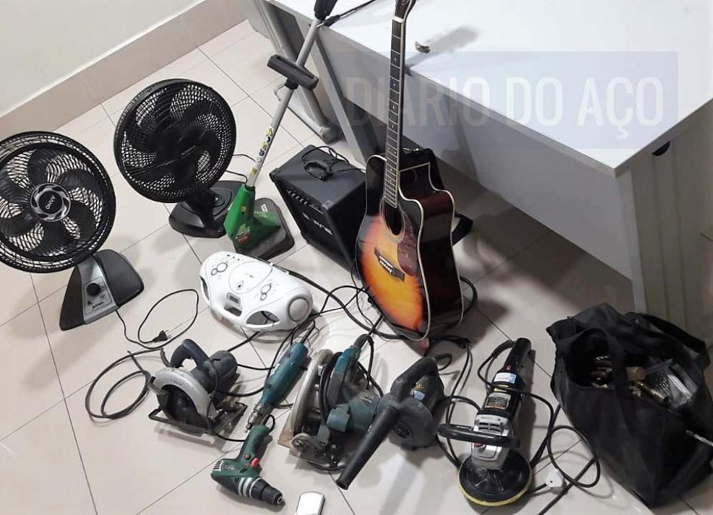 Produtos levados em arrombamento foram localizados com tio e sobrinho