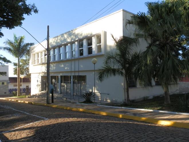 Fórum da comarca de Heloi Mendes (Foto: Antônio Carias Frascoli)