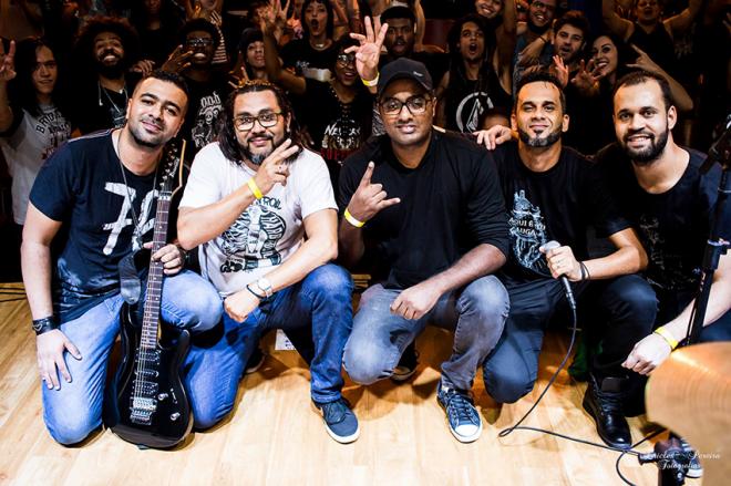 Banda LIV se encantou com a música de Filipe Cajan