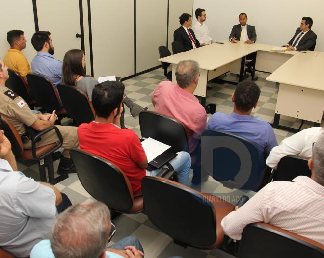 Membros do Consep participaram de reunião com representantes da Justiça, MP e OAB