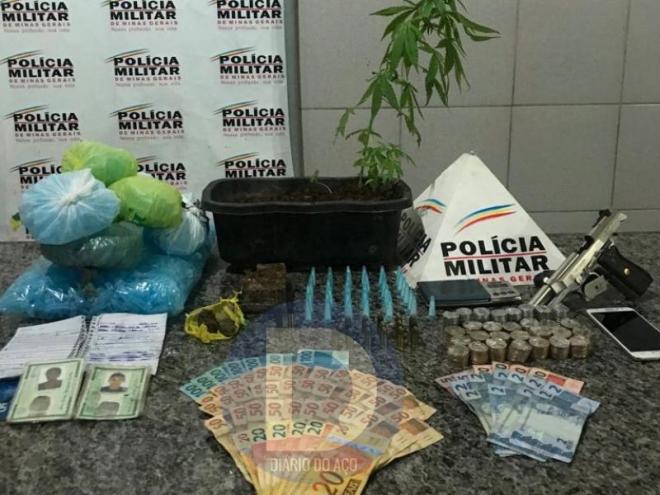 Todo este material foi apreendido na casa dos suspeitos