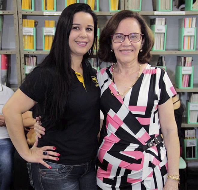 As professoras Carla Sélos e Goretti de Freitas