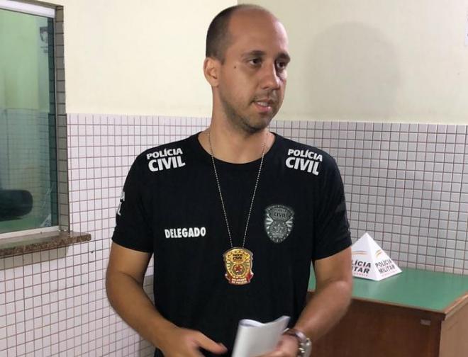 O delegado Cavassoni comanda da operação Fogo Amigo 