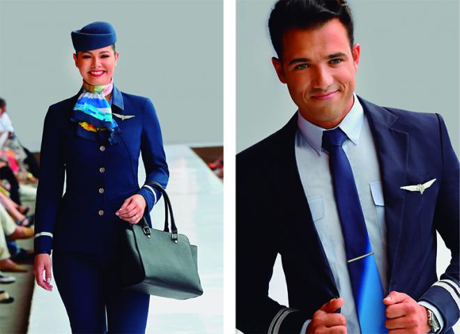 Os uniformes premiados da Azul Linhas Aéreas