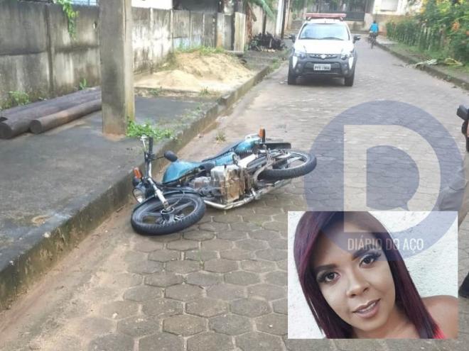 Daniela não resistiu a batida da moto e morreu a caminho do hospital