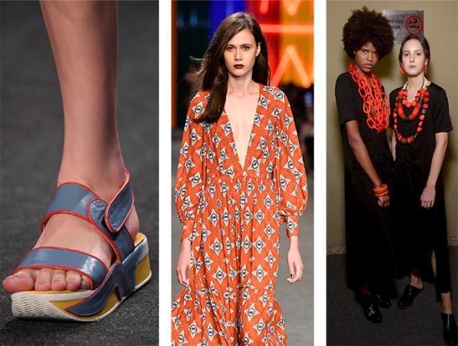 O coral é a tonalidade do novo ano. Desfile da Minas Trend Inverno19