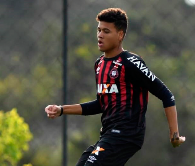 Kleiton Pego Duarte atualmente é jogador do Athlético Paranaense 