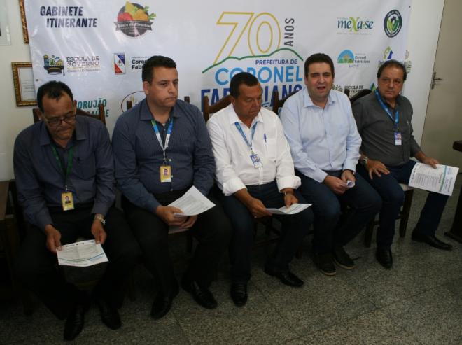 A divulgação foi feita no gabinete do chefe do Executivo, com a presença do prefeito, secretários, representantes dos Correios e imprensa