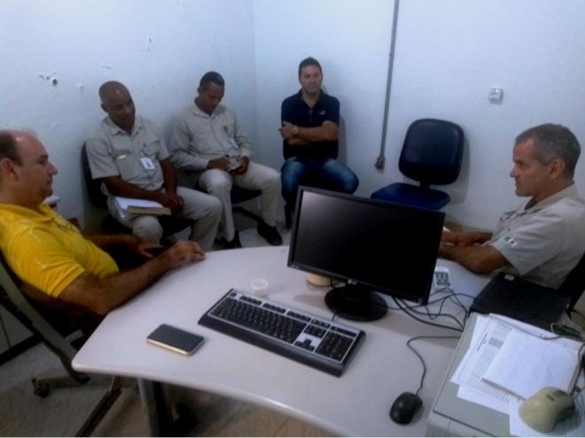 O prefeito Hamilton Rômulo se reuniu com representantes da empresa para discutir o convênio de cooperação