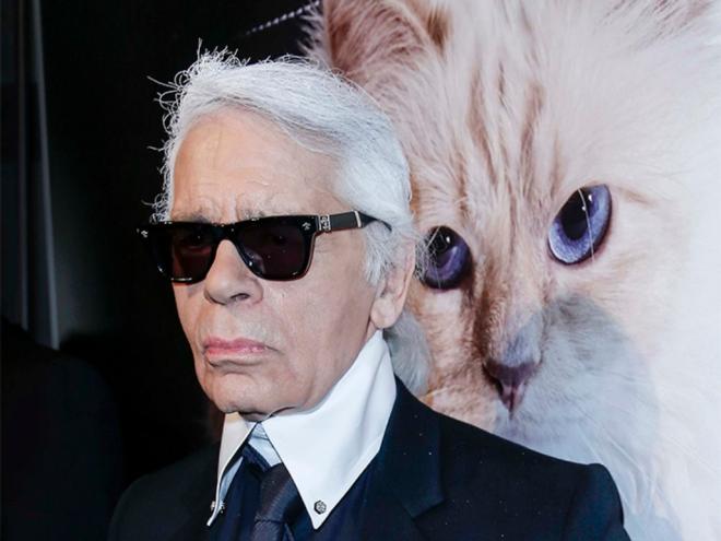 O estilista Karl Lagerfeld