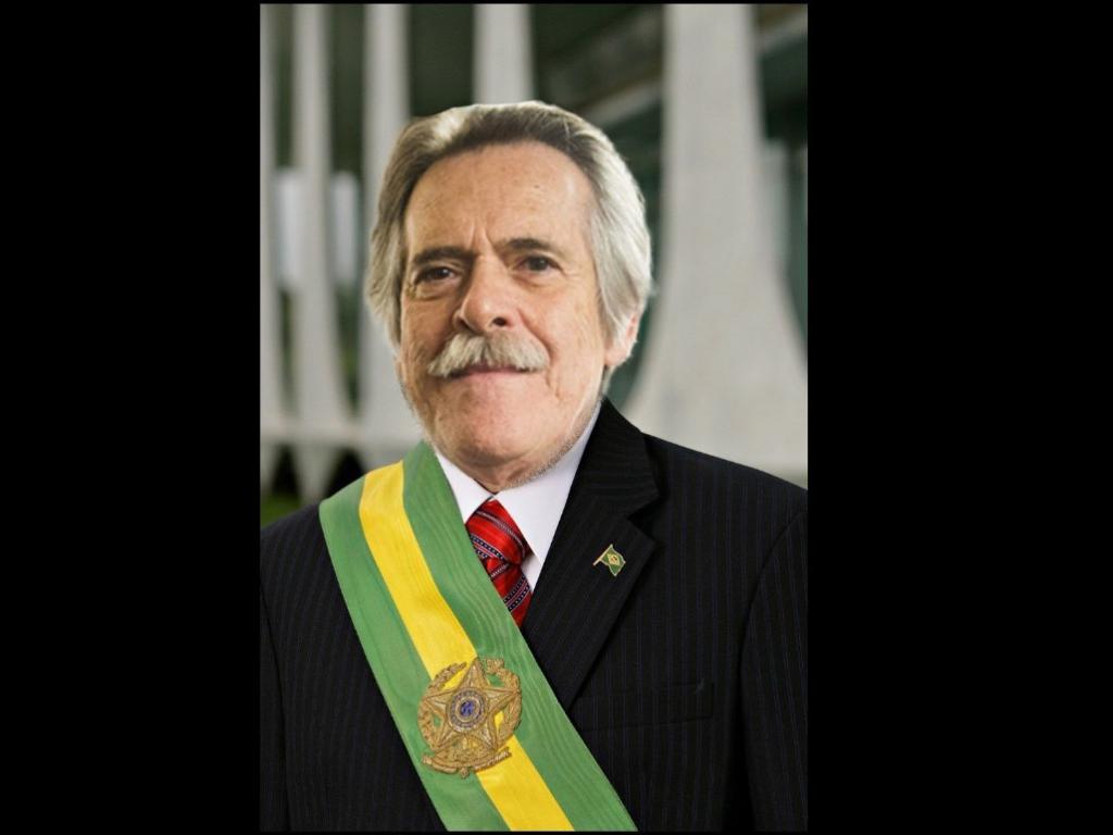 Acabei de me proclamar Presidente do Brasil. Quem me apoia?, indaga o ator brasileiro 