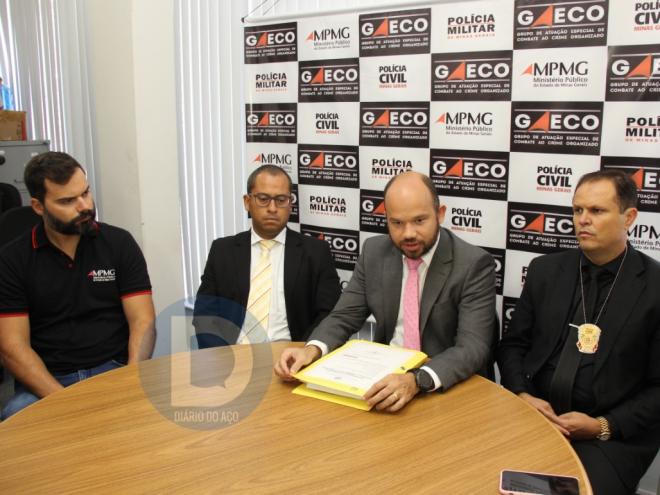 Integrantes do Gaeco explicaram a prisão do vereador Andrade e de seu irmão, Célio Andrade