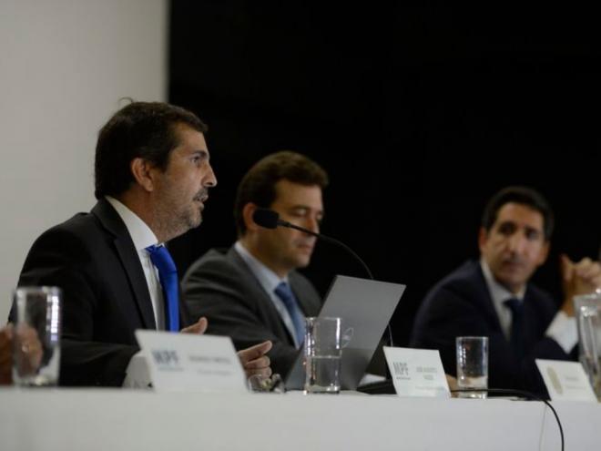 Representantes do Ministério Público falam sobre prisão do ex-presidente Michel Temer e do ex-ministro Moreira Franco, na sede da PF no Rio de Janeiro - Tomaz Silva/Agência Brasil
