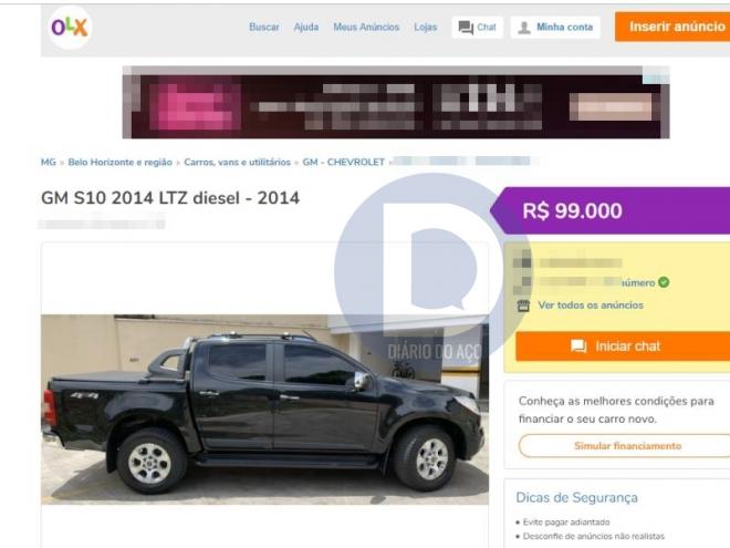 Este é o anúncio verdadeiro clonado pelos golpistas e usado para lesar a vítima interessada na compra 