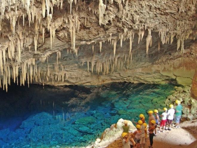 Gruta do Lago Azul é a maior referência sobre a movimentação turística do município. Fabiano Lucas/Setur