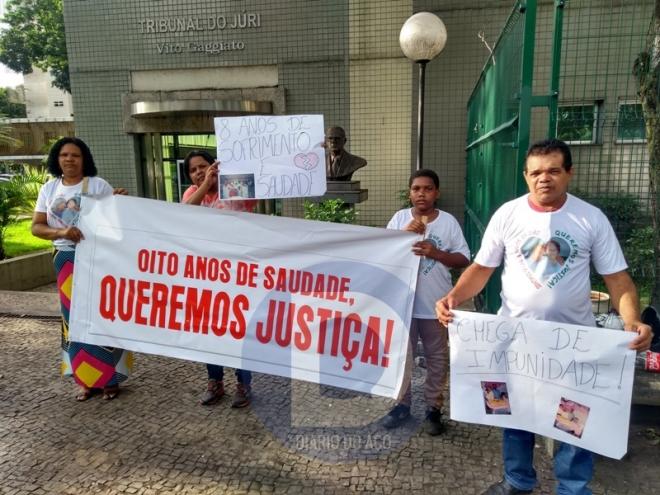 Familiares das vítimas acompanharam o julgamento e pediram justiça