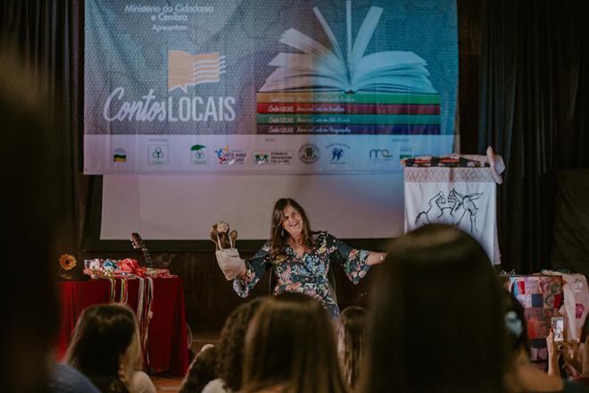 Bia Bedran encantou os participantes da oficinas