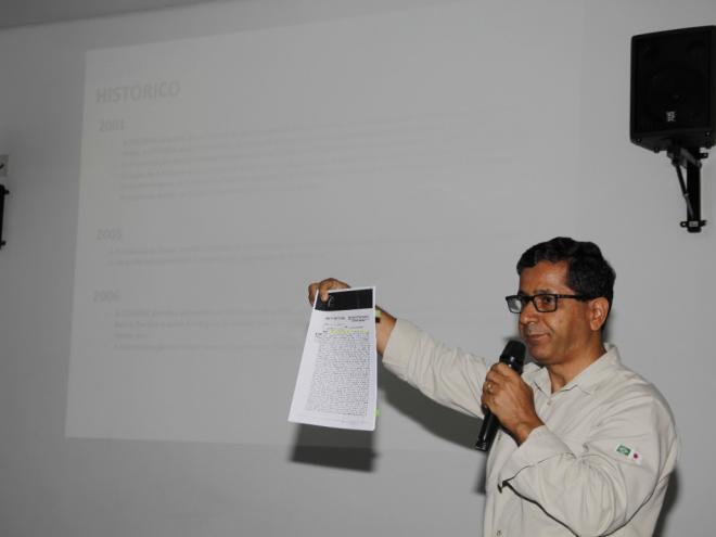 Registro da área, datado do ano de 2001, foi apresentado em coletiva de imprensa