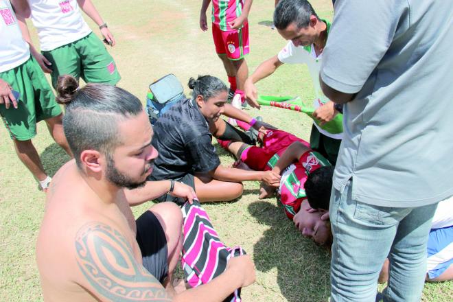 Mislaine Romualdo atendeu Júlio até à chegada do Samu  