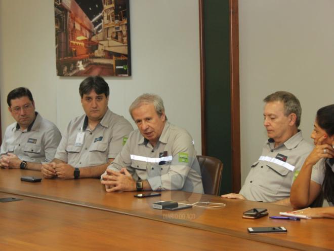 Sergio Leite destacou que a reforma do alto-forno 3 deve gerar mais de mil empregos temporários 