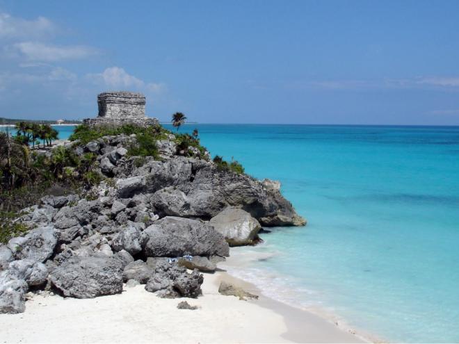 Tulum: 'Mulhara', em Maia, fica à beira do Mar do Caribe