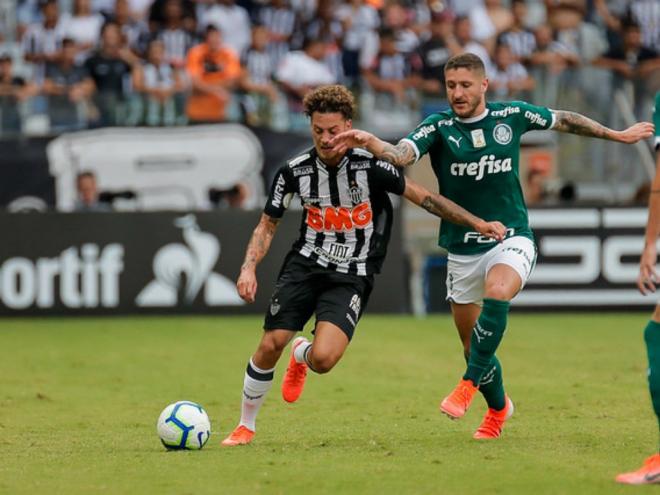 O Atlético perdeu para o Palmeiras por 2 a 0, no Mineirão 