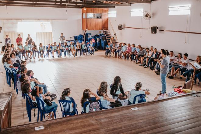 Os alunos tiveram oficina preparatória em São Domingos do Prata