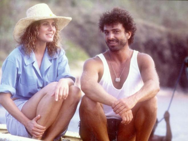 Eduarda (Vera Fischer) e Nô (Carlos Alberto Riccelli) viveram um amor sem limites em ?Riacho Doce?