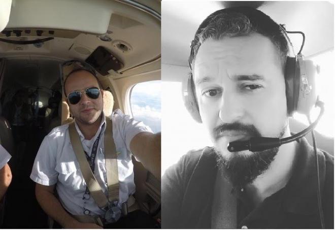 Abraão Farias e Linaldo Xavier, diretores do Aeroclube de Alagoas, pilotavam o avião que caiu com o cantor Gabriel Diniz no interior de Sergipe