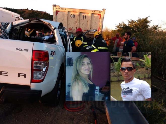 Marilac Oliveira e Cristiano Bispo, que morreram no acidente, eram de Governador Valadares 