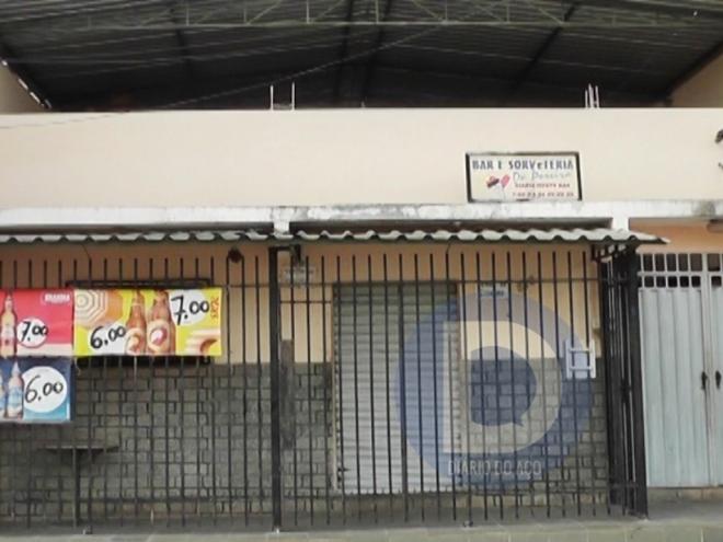 O estabelecimento alvo dos bandidos, em Caratinga