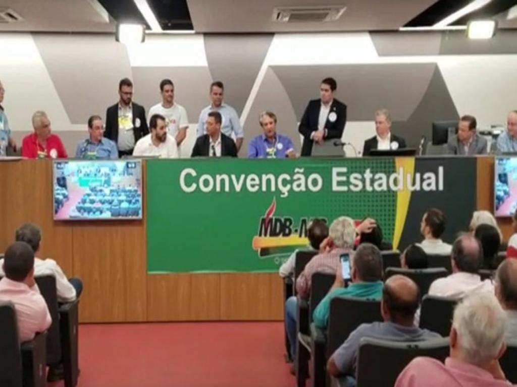 Convenção do MDB em Minas Gerais foi realizada no sábado, em BH 