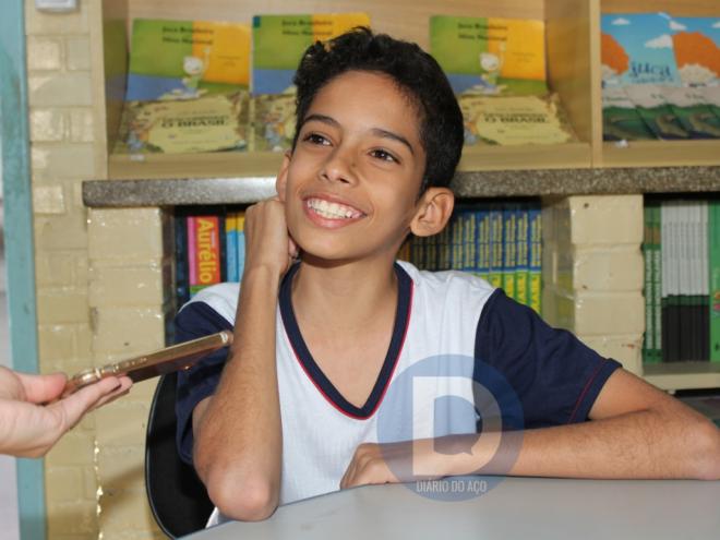 Aos 12 anos, Rafael Moreira vê a matemática como aliada em sua vida escolar 