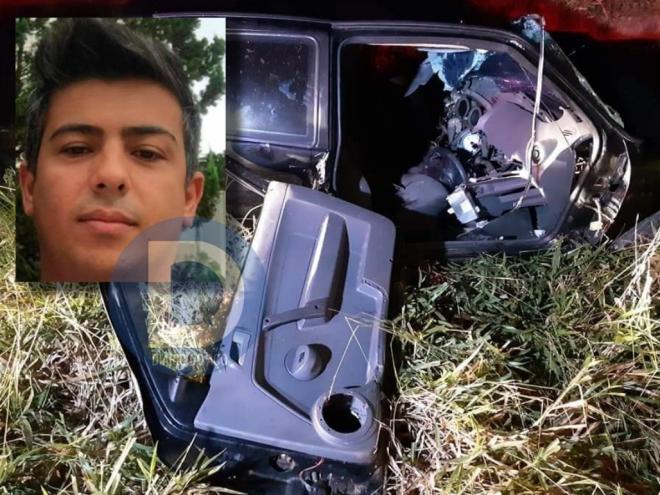 O Gol conduzido por Robson Luiz da Silveira caiu em uma ribanceira após a colisão