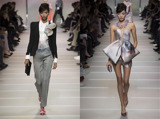 Alguns dos instigantes modelitos de Armani